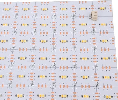 لوحة إضاءة LED مرنة 20 حزمة 40 وات 400 مصباح LED أبيض دافئ أبيض بارد قابل للتعديل رفيع قابل للقص 245 × 500 مم in Saudi Arabia