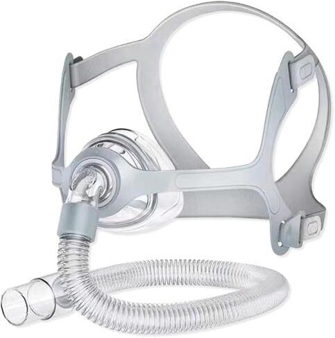 قناع CPAP للأنف، قناع نوم للأنف عالمي CPAP، لوازم CPAP قابلة لإعادة الاستخدام، أقنعة أنف وجه CPAP من السيليكون الناعمة والمثالية مع غطاء للرأس، مرفق/دوار، وسادة (M) in Kuwait
