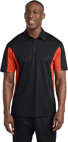 SPORT-TEK Unisex Tall Side Blocked Micropique Sport-Wick Polo | Short Sleeve Collared Shirt for Tall Men & Women, Casual Fit in Saudi Arabia