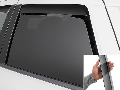 عاكسات النوافذ الجانبية المخصصة من WeatherTech لسيارة دودج دورانجو - (81696IM)، زوج خلفي - لون داكن in Saudi Arabia