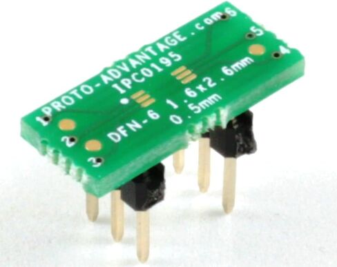 (الكمية 2) محول Proto-Advantage IPC0195 DFN-6 إلى DIP-6 SMT (مسافة 0.5 مم، هيكل 1.6 × 2.6 مم) in Saudi Arabia