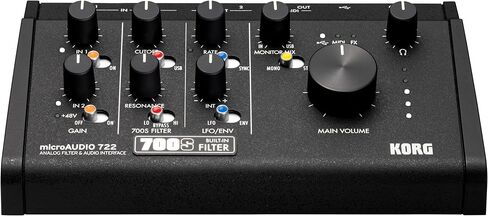 Korg microAUDIO 722 USB-C 2-In/2-Out Audio Interface with Analog Filter, MIDI I/O & Premium Software Bundle in Saudi Arabia