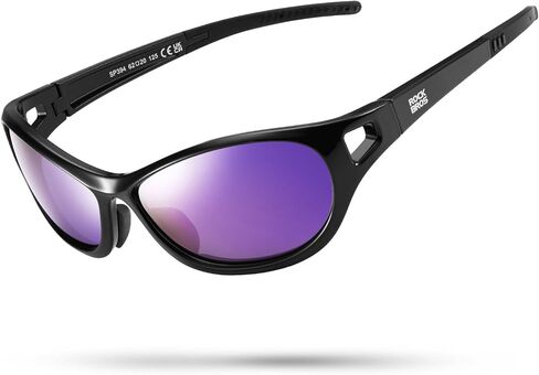 نظارات شمسية رياضية مستقطبة من ROCKBROS للرجال والنساء، نظارات ركوب الدراجات خفيفة الوزن TR90 UV400 in Saudi Arabia