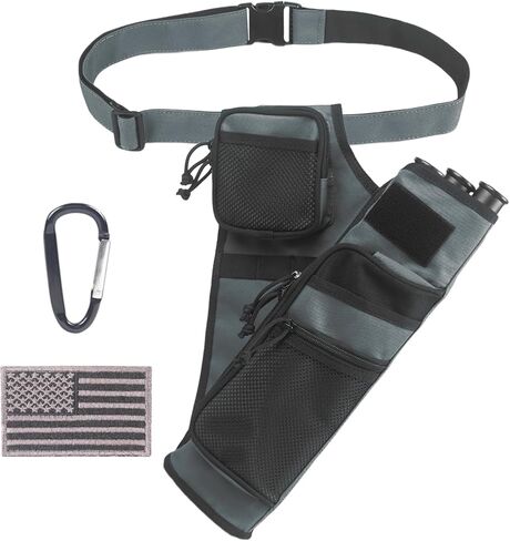 XTACER 3 Tube Hip Quiver Hunting Training Camo Archery Arrow Quiver Holder Bow Belt Waist Hanged Target Quiver in Kuwait