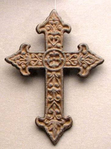 Solid Cast Iron Fleur De Lis Cross Bulk in Saudi Arabia