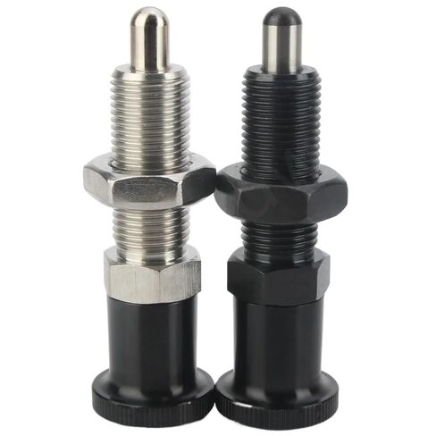 VCN212 مسامير مؤشر من نوع الإرجاع برأس مستدير، غطاس من الألومنيوم، فهرسة هيكل بسيط مع صامولة القفل 1 قطعة (QX212-BNK، M8L) in Kuwait