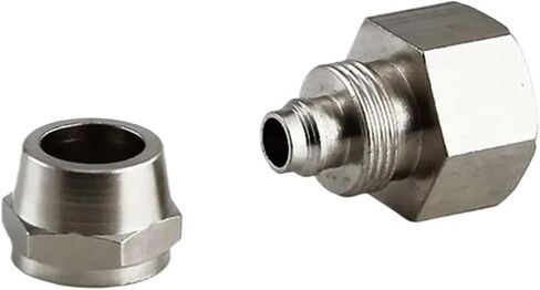 تركيبات الهواء موصلات خرطوم هوائي وصلة ربط سريعة خيط أنثى M5 1/81/4 1/2 وصلة أنبوب 1 قطعة (12-02) in Kuwait