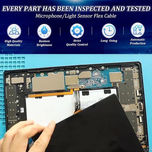 YWLRONG Microphone Flex Cable for iPad 10 (10th Generation 2022) 10.9" A2696 A2757 A2777 with Light Sensor Flex Cable Internal MIC Connector Ribbon Replacement with Repair Tools in Saudi Arabia