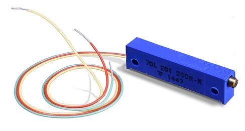 Vishay Leadwire Trimmer Resistor Potentiometer 200 Ohm 10% 70 Series Mil-Spec 20-Turns. in Saudi Arabia