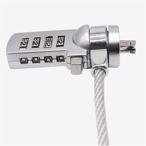 Chain Lock 4 Digit Password Notebook Laptop Computer Security Lock Cable Chain for Laptop Notebook PC Anti-Theft keyless Entry Door Lock in Saudi Arabia