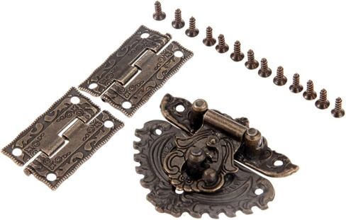 Latch Lock Antique Bronze Furniture Hardware Box Latch Hasp Toggle Buckle Decorative Cabinet Hinges for Jewelry Wooden Box in Saudi Arabia