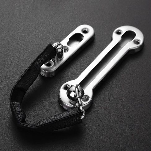 Chain Lock 2pcs Anti-Theft Chain, Thick Stainless Steel Polished Bolt, Safety Slide Lock, Door Hardware, in Saudi Arabia