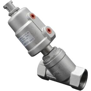 DN25 الفولاذ المقاوم للصدأ صمام مقعد زاوية المحرك الهوائي صمام مقعد هوائي 16bar لزيت غاز البخار مغلق عادة (مفتوح عادة، مزدوج الفعل) in Kuwait