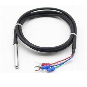 Pt100/CU50 Temperature Sensor Three Wire Platinum Thermistor Silicon Protection 1Pcs(CU50 Type with 15m) in Kuwait