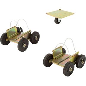 Black Ice Off-Road Snowmobile Wheel Dolly Set, Drivable Up to 5 MPH, Zinc Coated Steel in Kuwait