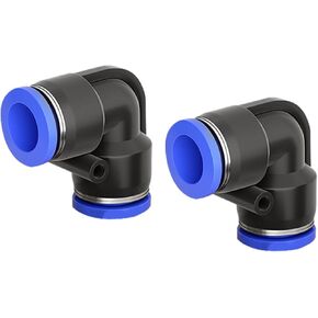 Pneumatic Air Hose Quick Connector PV4/6/8/10 Right Angle 90 Degree Plastic Elbow Bend Joint 1Pcs(蓝色PV-14) in Kuwait
