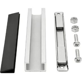 طقم استبدال مغناطيس باب الدش الفاخر، تصميم أخدود من الفولاذ المقاوم للصدأ على شكل حرف U لأبواب الدش الزجاجية المتأرجحة، لسمك 1/8 بوصة، 5/32 بوصة، 3/16 بوصة، وسمك 1/4 بوصة in Kuwait