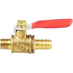 تركيب أنابيب صمام كروي نحاسي هوائي مع خرطوم خرطوم 6/8/10/12 مم وموصلات خيط ذكر 1/8 1/4 3/8 1/2 بوصة 10 قطع (أنبوب 8 مم، 10 قطع_1/2 بوصة) in Kuwait