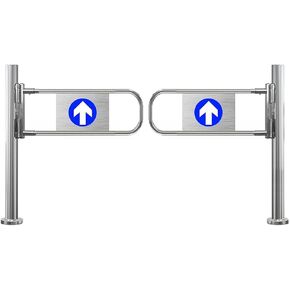 بوابة تأرجح أوتوماتيكية ذات مدخل عريض من الفولاذ المقاوم للصدأ، باب يدوي، بوابة تأرجح أوتوماتيكية في اتجاهين - حاجز أمان من الفولاذ المقاوم للصدأ لمحلات السوبر ماركت والمستودعات - تصميم أمان معزز in Kuwait