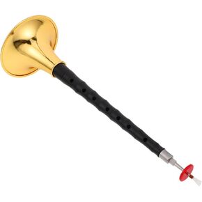 Toddmomy Traditional Suona Wind Instrument D Key Synthetic Ebony Finish with Gold-plated Bell for Beginners, High Strength Anti-corrosion Folk Chinese Musical Instrument for Cultural Events in Kuwait