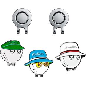 Golf Ball Markers with Hat Clips Value Sets for Men Women Golfer, Removable Attaches Easily to Golf Cap Premium Gifts in Kuwait