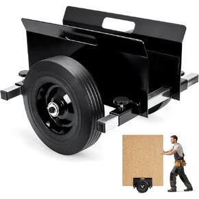 Heavy Duty Panel Dolly 1100LBS Capacity Door Cart with 10" Solid Rubber Wheels,Adjustable Clamp Panel Cart with Handle, All Terrain Slab Dolly for Drywall Sheet Heavy Material-Black in Kuwait