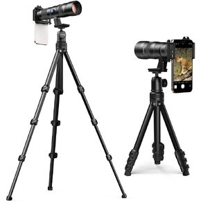 MIAO LAB 20-60X Zoom Telephoto Lens for Smartphones | High-Power Phone Lens Kit with Tripod & Universal Clip | Compatible with iPhone 17/16/15/14/13 Series, Samsung & Android Devices in Kuwait