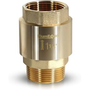 1-1/4" Solid Brass Check valve, Thread One-Way Non-Return Prevent Water Back-flow, 1.25“ NPT Water Check Valve For Submersible Well Pump, 1-1/4 Inch In-line Spring Check Valve 1.25 Inch NPT in Saudi Arabia