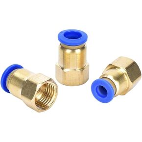 النحاس خرطوم هوائي القصبة الهوائية موصل قابس سريع PCF6-01/8-02/10-03 لولبة داخلية مستقيم 1 قطعة (PCF8-03) in Kuwait