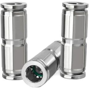 موصلات 304 الفولاذ المقاوم للصدأ PU دفع في موصل الخرطوم 8 مللي متر 10 مللي متر 12 مللي متر لأجزاء اسطوانة هوائية 1 قطعة (4 مللي متر) in Kuwait