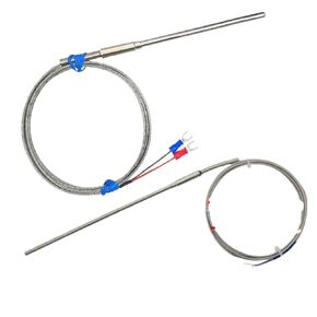 PT100/K Type Ungrounded 1mm 2mm 3mm 5mm Controller Sheathed Thermocouple Temperature Sensor 1Pcs(K- 3x150mm-1.5m) in Kuwait