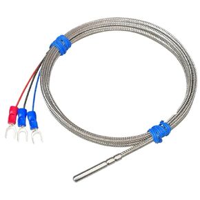 Pt100 High Temperature Probe Type Sensor Platinum Thermal Resistance 450℃ 1Pcs(2m) in Kuwait