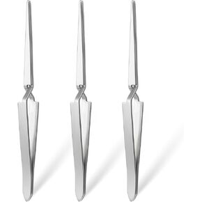 3 قطع من الملاقط ذات الحركة العكسية الدقيقة، ملاقط ذات قفل متقاطع لصناعة المجوهرات، ملقط عكسي من الفولاذ المقاوم للصدأ لصناعة المجوهرات والإلكترونيات ذات قفل متقاطع in Kuwait