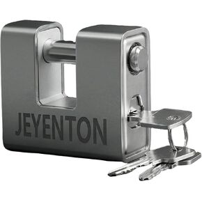 (2.91in) JEYENTON 74mm Heavy Duty Padlock, Anti-Cut High Security Outdoor Gate Lock, Hardened Steel Keyed Padlock for Containers, Warehouse, Fence and Garage in Saudi Arabia
