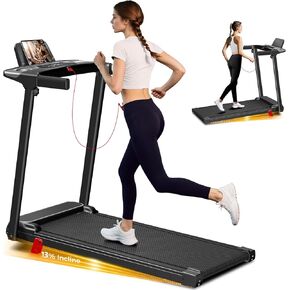 Portable Treadmill with Incline, 3.0HP Walking Pad with Handle Bar, 3-in-1 Foldable Treadmill for Home Office Small Space with Quiet Brushless, 300 LBS Capacity in Saudi Arabia
