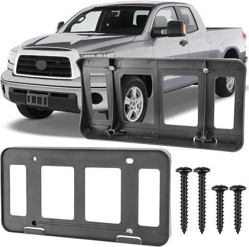 License Plate Bracket Accessories for Toyota 4Runner 2014 2015 2016 2017 2018 2019 2020 2021 2022 2023, Front Bumper License Plate Holder Replacement Frame Black Mount Type B in Saudi Arabia