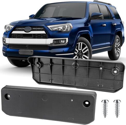 License Plate Bracket Accessories for Toyota 4Runner 2014 2015 2016 2017 2018 2019 2020 2021 2022 2023, Front Bumper License Plate Holder Replacement Frame Black Mount Type B in Kuwait