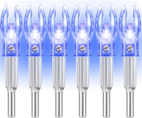 6PCS X Lighted Nocks for Arrows with .204 .233 .244 .246 Inside Diameter with H, S, GT Bushings LED Light up Knocks in Kuwait