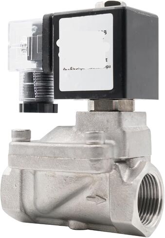 صمام الملف اللولبي الغشائي من سلسلة SLP، صمام مياه من الفولاذ المقاوم للصدأ عالي الضغط G1/2 بوصة إلى G2 مغلق عادةً (1، تيار متردد 110 فولت_NBR) in Kuwait