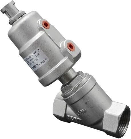 DN25 الفولاذ المقاوم للصدأ صمام مقعد زاوية المحرك الهوائي صمام مقعد هوائي 16bar لزيت غاز البخار مغلق عادة (مفتوح عادة، مزدوج الفعل) in Kuwait