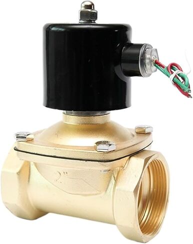 2 "صمام الملف اللولبي النحاسي المغلق عادة بدرجة حرارة عالية 24Vac 12VDC 24VDC 220VAC 110VAC يعمل مباشرة مع ختم EPDM (NPT_380VAC) in Kuwait