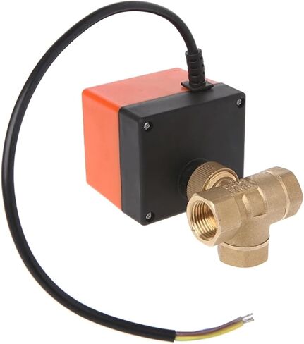 تحكم ثنائي الاتجاه بثلاثة أسلاك 1/2 بوصة 3/4 بوصة 1 بوصة صمام كروي ثلاثي الاتجاه صمام كروي نحاسي (1,24VAC) in Kuwait