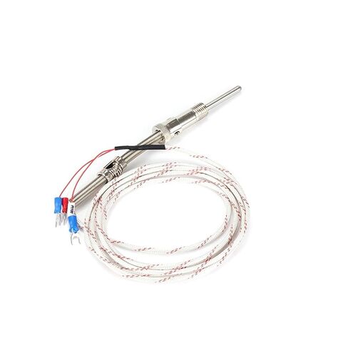 WZPT-01 Compression Spring M12 PT100 Type with 1-5M Wire Cable Thermocouple Connector 1Pcs(PT100 1M M12) in Saudi Arabia