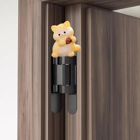 Cute Mini Creative The Little Cat Holding The Ball Hinge Heads Decorative Topper Set 3PCS, Home Decoration,Magnetic Hinge Head Toppers Door Hinge in Saudi Arabia