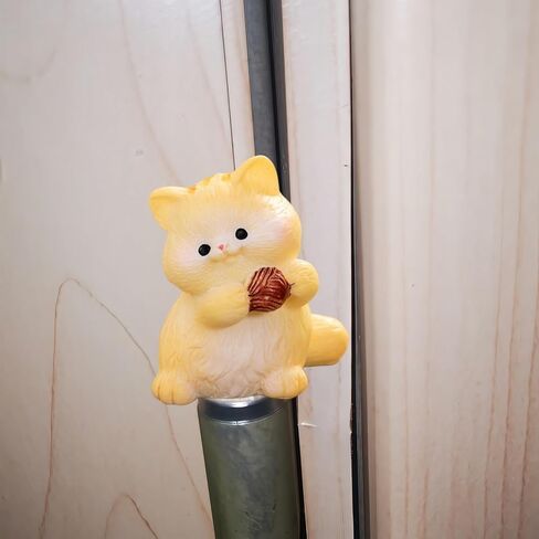Cute Mini Creative The Little Cat Holding The Ball Hinge Heads Decorative Topper Set 3PCS, Home Decoration,Magnetic Hinge Head Toppers Door Hinge in Saudi Arabia