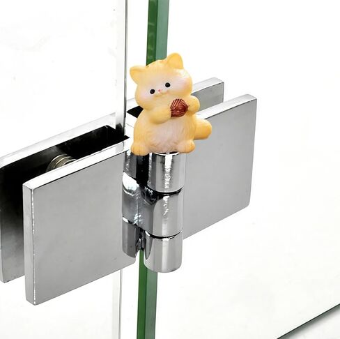 Cute Mini Creative The Little Cat Holding The Ball Hinge Heads Decorative Topper Set 3PCS, Home Decoration,Magnetic Hinge Head Toppers Door Hinge in Saudi Arabia