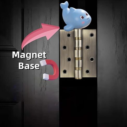 حيوانات بحرية إبداعية صغيرة لطيفة، مجموعة علوية مزخرفة برؤوس الدلافين مكونة من 6 قطع، ديكور منزلي، مفصلات مغناطيسية للرأس ومفصلات للباب in Kuwait