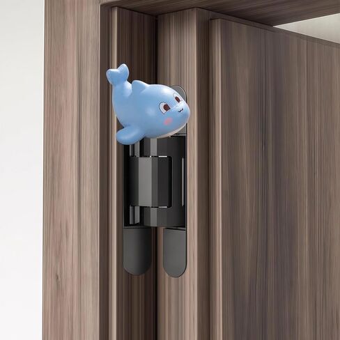 حيوانات بحرية إبداعية صغيرة لطيفة، مجموعة علوية مزخرفة برؤوس الدلافين مكونة من 6 قطع، ديكور منزلي، مفصلات مغناطيسية للرأس ومفصلات للباب in Kuwait