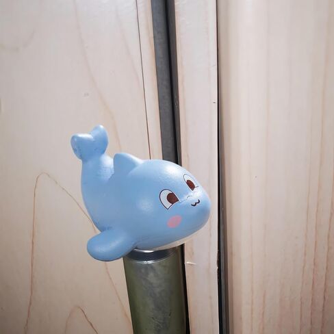 حيوانات بحرية إبداعية صغيرة لطيفة، مجموعة علوية مزخرفة برؤوس الدلافين مكونة من 6 قطع، ديكور منزلي، مفصلات مغناطيسية للرأس ومفصلات للباب in Kuwait