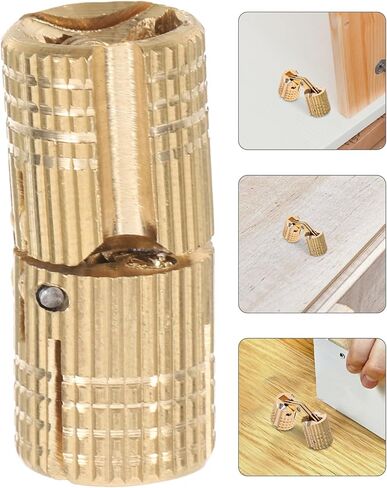 مفصلات نحاسية غير مرئية من BESTOYARD مفصلات نحاسية 10 مم للأبواب الخشبية وخزائن الأثاث والمشروعات اليدوية in Kuwait